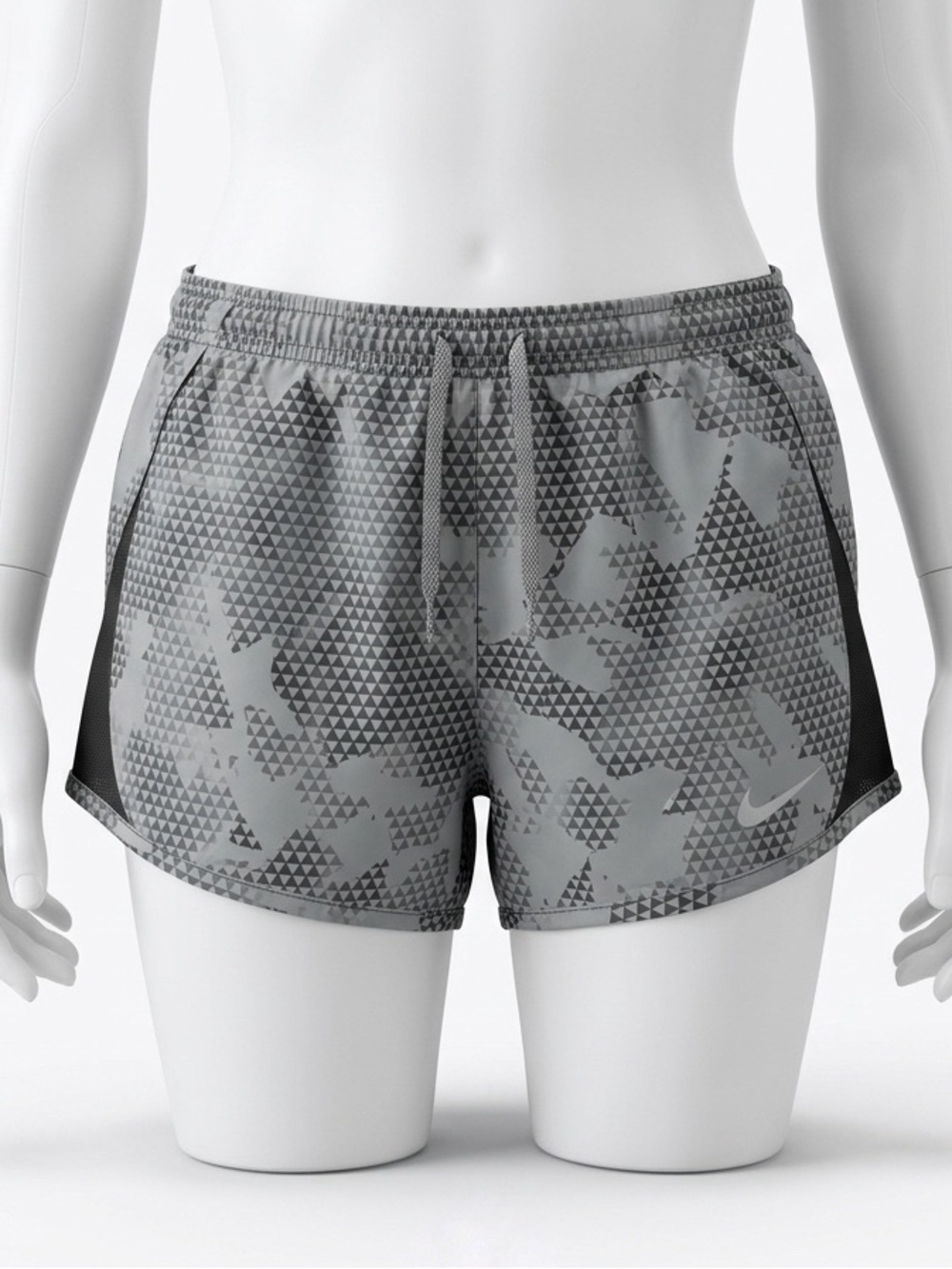 Nike Dri-FIT Performance Running Shorts | Size XL Grey Black Built In Support